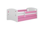 Łóżka dla dzieci i młodzieży - Łóżko dziecięce CLASSIC 2 160x80 różowe - miniaturka - grafika 1