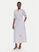 Sukienki - Luisa Spagnoli Sukienka koszulowa Piastrella 542094 Kolorowy Regular Fit - miniaturka - grafika 1