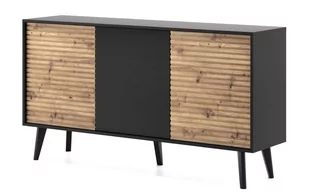 Komoda Willow K154 Grafit / Dąb Artisan - Inne meble do salonu - miniaturka - grafika 1