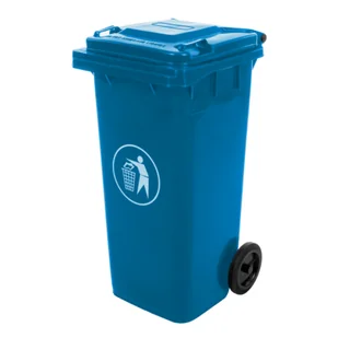 Pojemnik na odpady 120 l niebieski MIRPOL - Kosze na śmieci - miniaturka - grafika 1