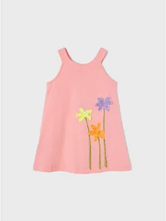 Sukienki i spódniczki dla dziewczynek - Mayoral Sukienka letnia 3950 Różowy Regular Fit - grafika 1