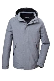 killtec Męska kurtka funkcyjna/kurtka outdoorowa z odpinanym kapturem KOW 4 MN JCKT, szaro-melanżowa, 4XL, 41843-000 - Kurtki męskie - miniaturka - grafika 1