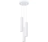 Lampy sufitowe - Sollux SL.1538 - Żyrandol na lince KARBON 3xGU10/10W/230V biały - miniaturka - grafika 1