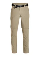 Bielizna sportowa męska - Maier Sports męskie spodnie TORID Slim Zip Wander, beżowy, 32 133023 - miniaturka - grafika 1