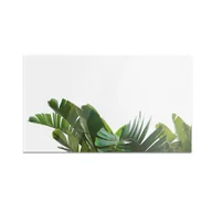 Deski do krojenia - Szklana deska kuchenna HOMEPRINT Zielone liście tropikalne 60x52 cm - miniaturka - grafika 1