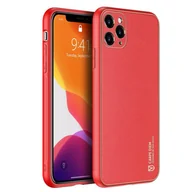 Etui i futerały do telefonów - Dux Ducis Yolo eleganckie etui pokrowiec ze skóry ekologicznej iPhone 12 Pro czerwony - miniaturka - grafika 1
