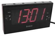 Radiobudziki - Radiobudzik Duży Wyświetlacz Radio LED Budzik 828 - miniaturka - grafika 1