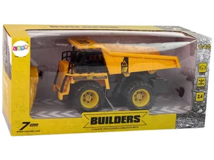 Wywrotka Budowa 2.4G R/C Żółta 1:12 Dźwięk - Zabawki zdalnie sterowane - miniaturka - grafika 6