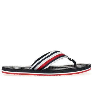 Japonki Tommy Hilfiger Massage Footbed Oly Beach Sandal FM0FM05025-DW5 - granatowe - Klapki i japonki męskie - miniaturka - grafika 1