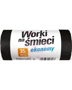 Oskar Delko worki na śmieci Economy 35L 15szt  54878 - Worki na śmieci - miniaturka - grafika 1