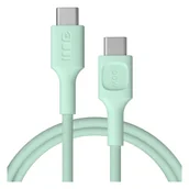 Kable USB - Kabel USB-C 1,2m 100W Greencell PowerStream Szybkie Ładowanie PD Mint Green - miniaturka - grafika 1