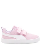 Buty dla dziewczynek - Puma Sneakersy Courtflex V2 Mesh V 371759 08 Różowy - miniaturka - grafika 1