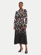 Sukienki - Desigual Sukienka koszulowa Camisero Acrilica 25WWVW11 Czarny Regular Fit - miniaturka - grafika 1