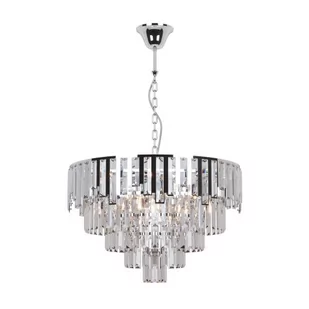 Kaja Cameron lampa wisząca 8x40W srebrny/kryształ K-8177 - Lampy sufitowe - miniaturka - grafika 1