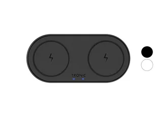 TRONIC Podkładka ładująca Qi Dual, 20 W (Czarny) 4055334392174 - Stacje dokujące do telefonów - miniaturka - grafika 2