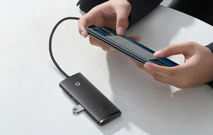 HUB USB  4-portowy  USB-C 25CM (25CM) - Huby USB - miniaturka - grafika 10