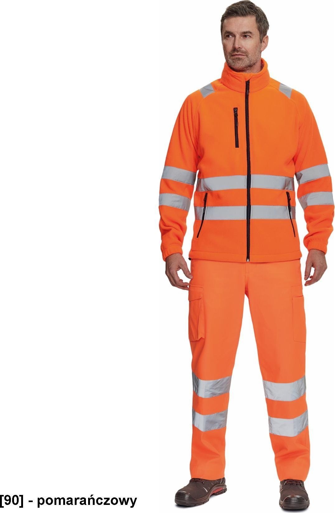 CERVA ALMERIA HV - bluza polarowa - pomarańczowy XL