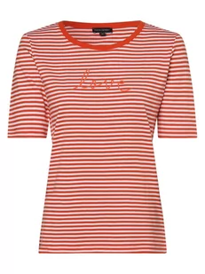 Franco Callegari - T-shirt damski, pomarańczowy|biały - Koszulki i topy damskie - miniaturka - grafika 1