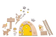 Zabawki interaktywne dla dzieci - Magiczne drzwi wróżki - żółty zestaw do pokoju dziecięcego. - miniaturka - grafika 1
