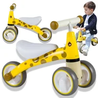 Rowerki biegowe - Rowerek biegowy dla dzieci wzór żyrafa od 12msc Mini rower dla dziecka do 20kg Jeździk Pchacz Chodzik - miniaturka - grafika 1