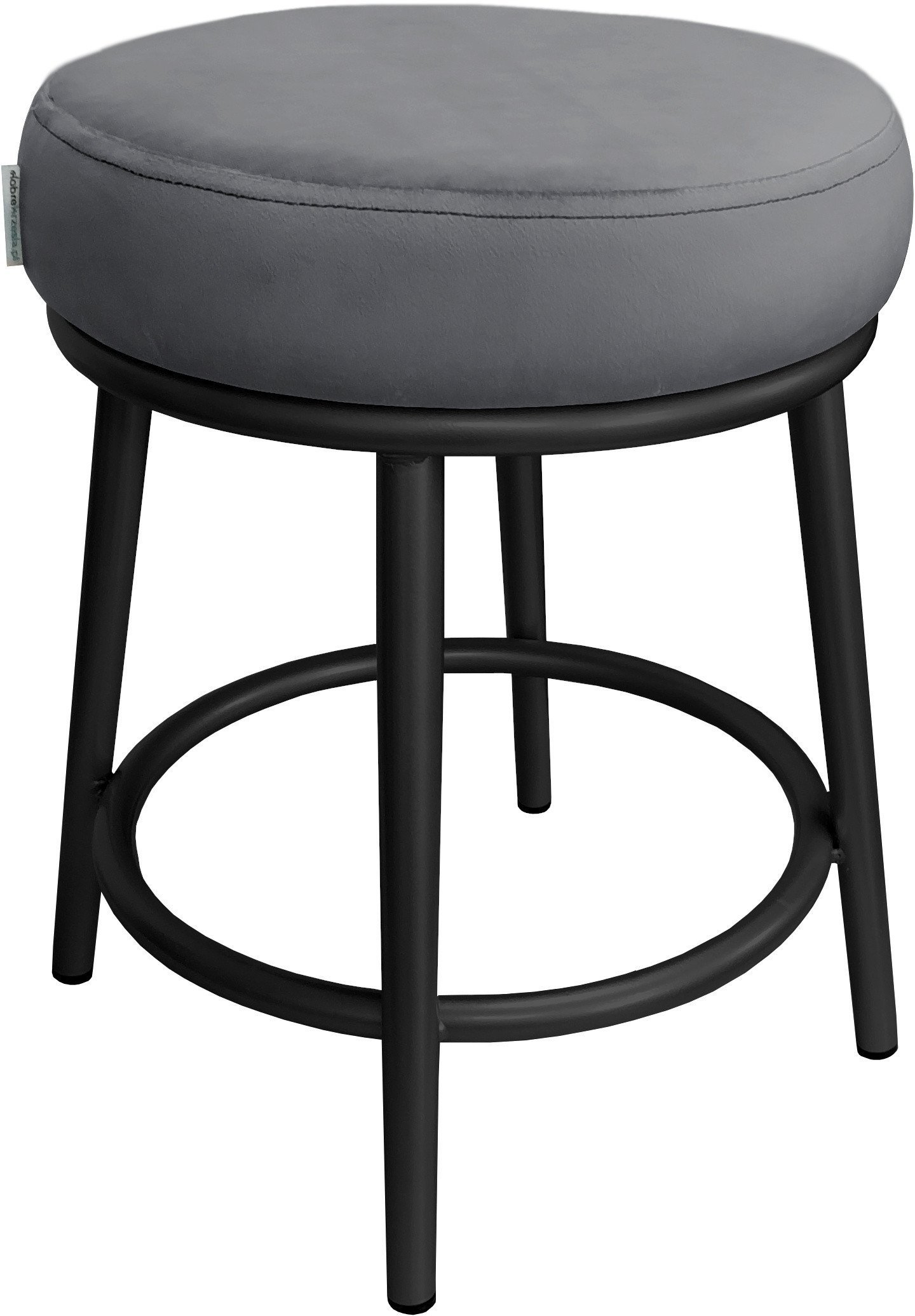 Taboret Ben noga metalowa czarna BL14