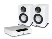 Zestawy stereo - Bluesound POWERNODE EDGE (biały) + Carina BS243.4 (biały) - miniaturka - grafika 1