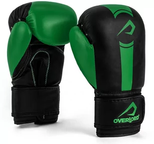 Overlord Dziecięce Rękawice Bokserskie Boxer Black/Green - Rękawice bokserskie - miniaturka - grafika 1