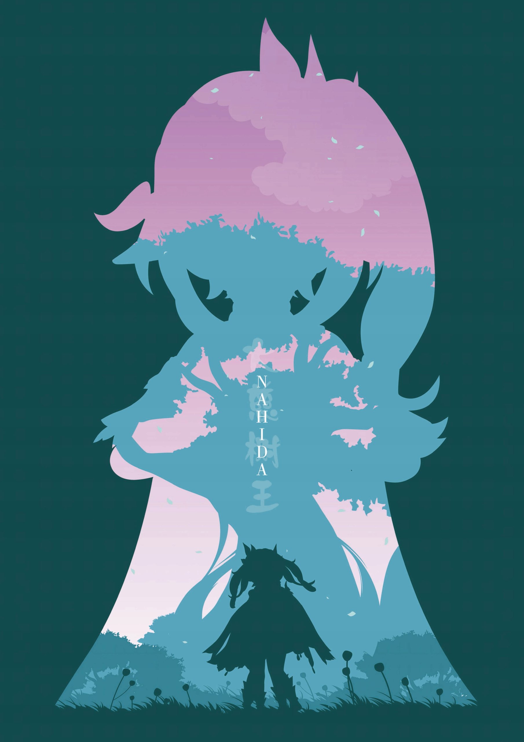 Plakat A3 Genshin Impact Anime Gra Nahida