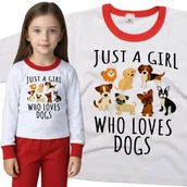Piżamy dla dziewczynek - Piżama dziecięca Dziewczyna Która Kocha Psy 86/92 - VoloDonum - miniaturka - grafika 1
