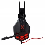 Słuchawki - TelForceOne Maxlife Gaming MXGH-200 czarno-czerwone - miniaturka - grafika 1