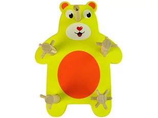 Import LEANToys Drewniane Klocki Sorter Misie Różne Kształty LT-10123-0 - Sortery dla dzieci - miniaturka - grafika 1