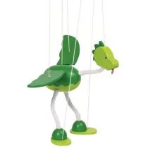 Goki Drewniana marionetka dinozaur, - Pacynki - miniaturka - grafika 1