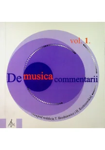 De musica commentarii vol 1 - Książki o kulturze i sztuce - miniaturka - grafika 1
