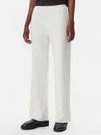 Spodnie sportowe damskie - Calvin Klein Jeans Spodnie dresowe J20J225537 Écru Straight Fit - miniaturka - grafika 1