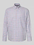 Koszule męskie - Koszula biznesowa o kroju comfort fit z bawełny z kołnierzykiem typu kent - miniaturka - grafika 1