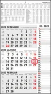Pozostałe książki - 3-Monatskalender Kombi 2023 - Büro-Kalender 33x58,7 cm - miniaturka - grafika 1