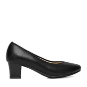 Czółenka - Czółenka Rieker 44650-04 Czarny - miniaturka - grafika 1