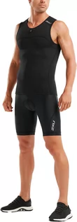 Koszulki sportowe męskie - 2XU Active Koszulka triathlonowa Mężczyźni, black/black M 2021 Stroje triathlonowe MT5541a-BLK/BLK-M - grafika 1