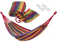 Zabawy w naśladowanie dorosłych - Hamak ogrodowy leżak bujak 120kg SP0697 G - miniaturka - grafika 1