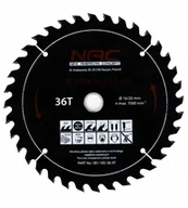 Akcesoria do elektronarzędzi - NAC SB1-185-36-AT, 185 mm 36 zębów - miniaturka - grafika 1
