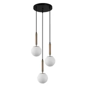 Lampy sufitowe - Lampa wisząca RAVENA PND-2324-3A GD+OPAL Italux - miniaturka - grafika 1