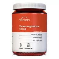 Witaminy i minerały - Vitaler's, Iron (Żelazo organiczne) 30 mg, 60 kaps. - miniaturka - grafika 1