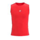 Koszulki sportowe męskie - COMPRESSPORT Koszulka biegowa męska TRAIL RACING TANK fluo red - miniaturka - grafika 1