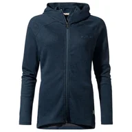 Bluzy damskie - Bluza damska Vaude Redmont Hoody trekkingowa z kapturem granatowa-XXS - miniaturka - grafika 1