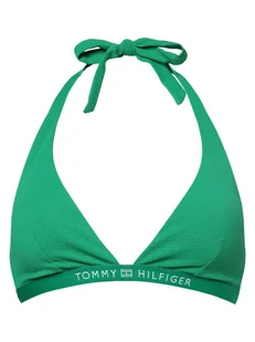 Tommy Hilfiger Damski stanik bikini - usztywniany Kobiety zielony wypukły wzór tkaniny, M - Stroje kąpielowe - miniaturka - grafika 1