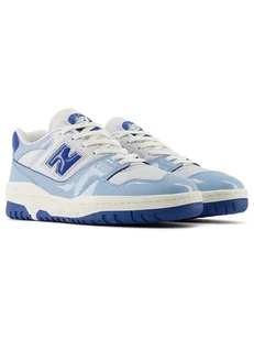 New Balance Skórzane sneakersy "550" w kolorze biało-błękitnym - Trampki damskie - miniaturka - grafika 1