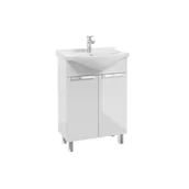 Szafki łazienkowe - Szafka z umywalką LILY D60 2D0S 4NN DSM 1527 biała - miniaturka - grafika 1