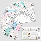 Szkolne artykuły papiernicze - Bee-bee Nalepki na zeszyt Best friend (25szt) - Bee-bee - miniaturka - grafika 1