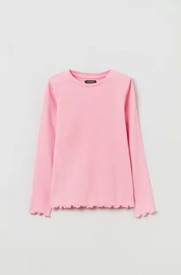 OVS longsleeve dziecięcy kolor różowy - Bluzki dla dziewczynek - miniaturka - grafika 1