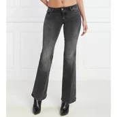 Spodnie damskie - Pinko Jeansy | flare fit - miniaturka - grafika 1